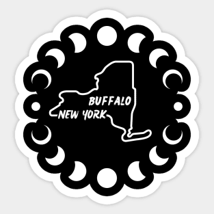 New York Total Solar Eclipse 2024 Sticker